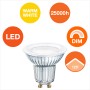 Osram GU10 LED-Lampe, 7,9W, warmweiß, dimmbar, mit 25.000 Stunden Lebensdauer.