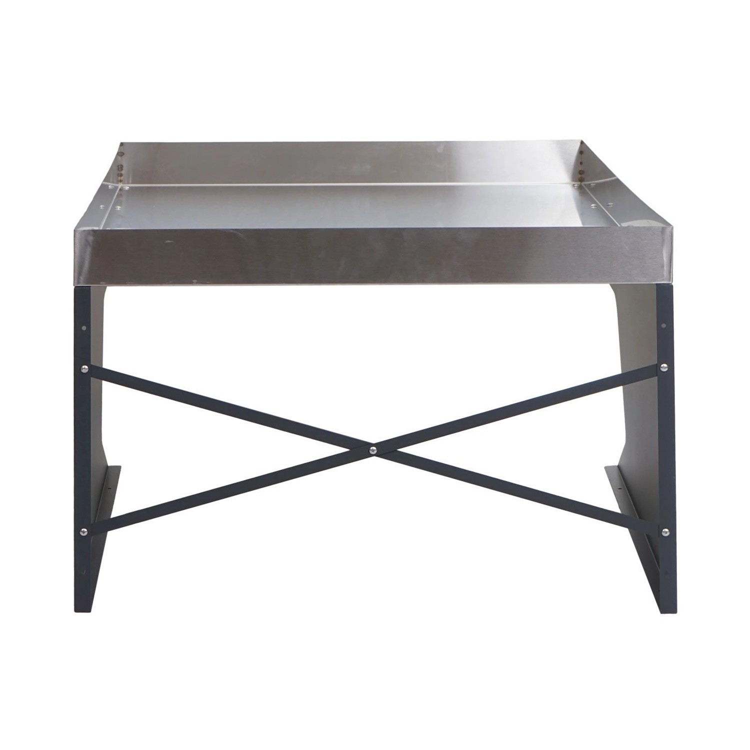 PROREGAL Mähroboter-Garage XL Mit Pflanzkasten 47x70x100cm Metall Edelstahl Anthrazit_6