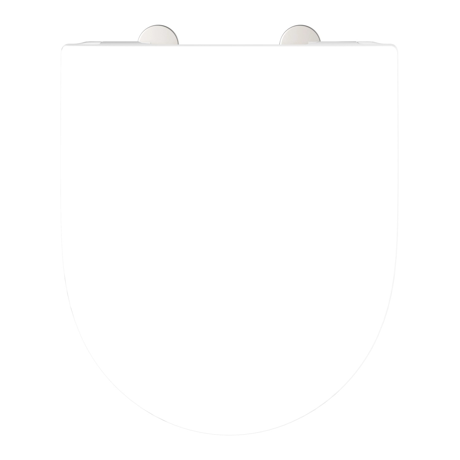 Schütte WC-Sitz D-Form Pro 6 Duroplast mit Absenkautomatik Weiß günstig online kaufen