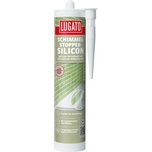 Graues Schimmel-Stopper-Silikon 310ml von Lugato für Bad & Küche. Schutz vor Pilzen und Bakterien.