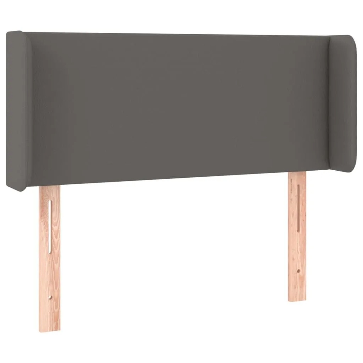 vidaXL Kopfteil mit Ohren Grau 83x16x78/88 cm Kunstleder 3118564