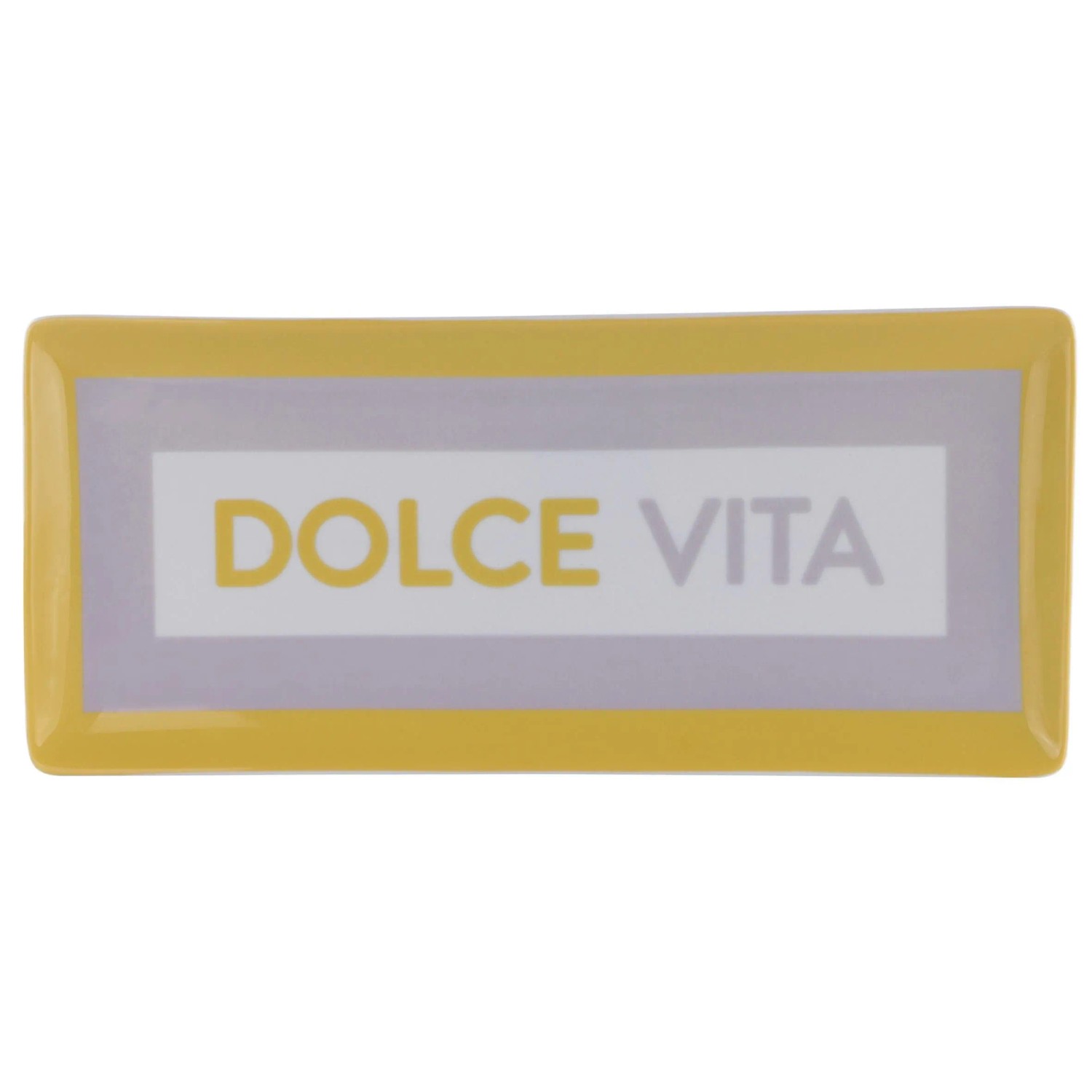 Mömax Dekotablett Dolce Vita Gelb/Weiß/Flieder