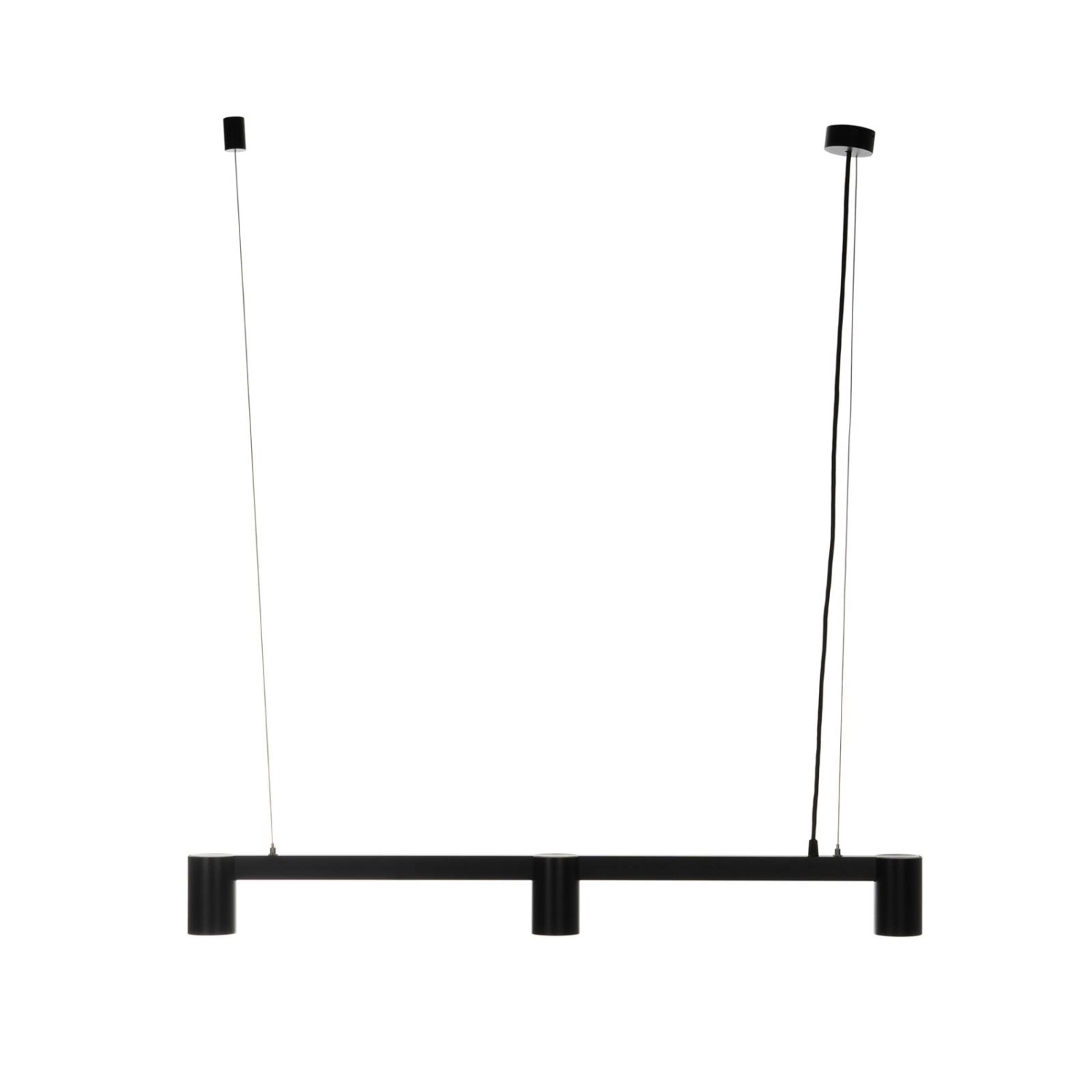 Arcchio Pendelleuchte Brinja 10008695 Modern in Schwarz aus Aluminium 3-fla günstig online kaufen