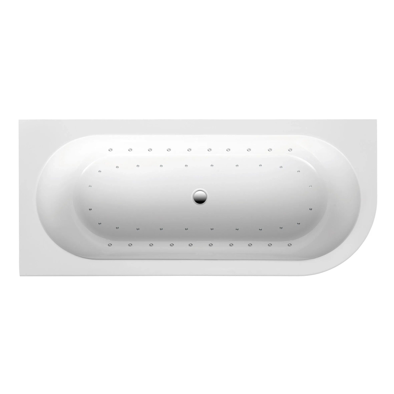 Ottofond Whirlpool Rechts Modena Corner Komfort-Light-/Silentsystem 178 cm Weiß