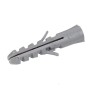 Grauer LUX Spreizdübel, 6x30 mm, aus Kunststoff, geeignet für Beton und Ziegel, 100 Stück.