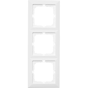 Abdeckrahmen Jule 3-fach reinweiß für Schalter und Steckdosen.