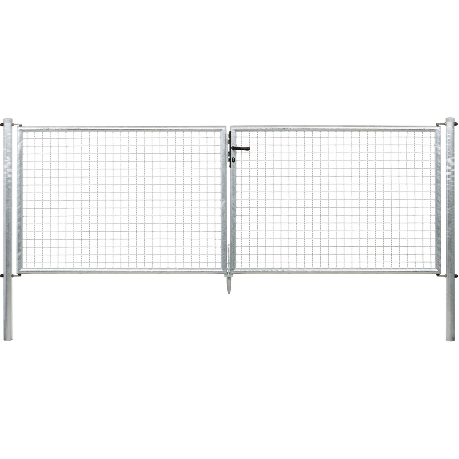 Doppeltor für Maschendraht- u. Fix-Clip Pro-Zaun Feuerverzinkt 100 x 300 cm