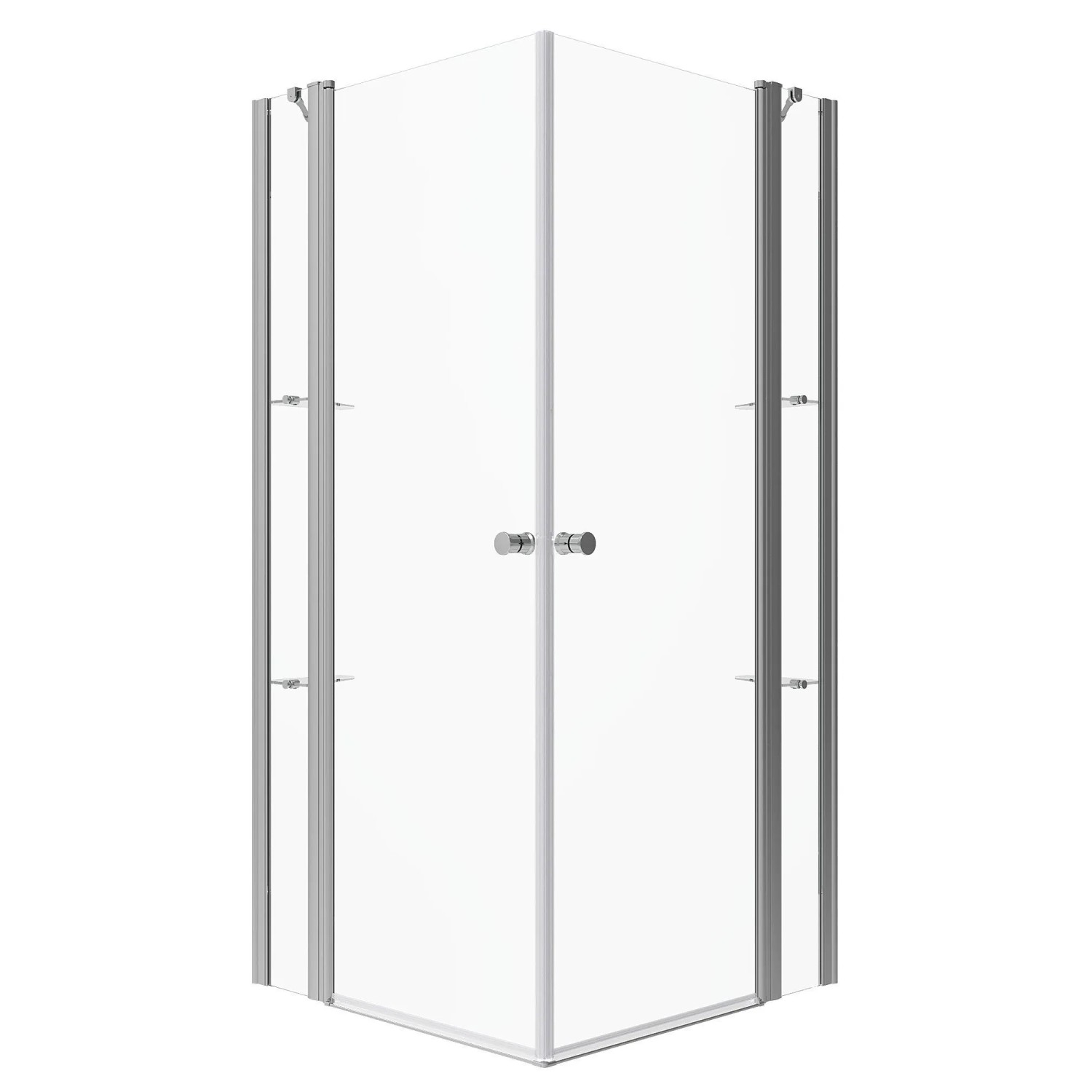 Aquabatos Echteckige Duschkabine Eckdusche 100x120cm 6mm ESG Duschabtrennung mit Nanobeschichtung Eckeinstieg Duschen Duschtür Pendeltür Höhe 195cm