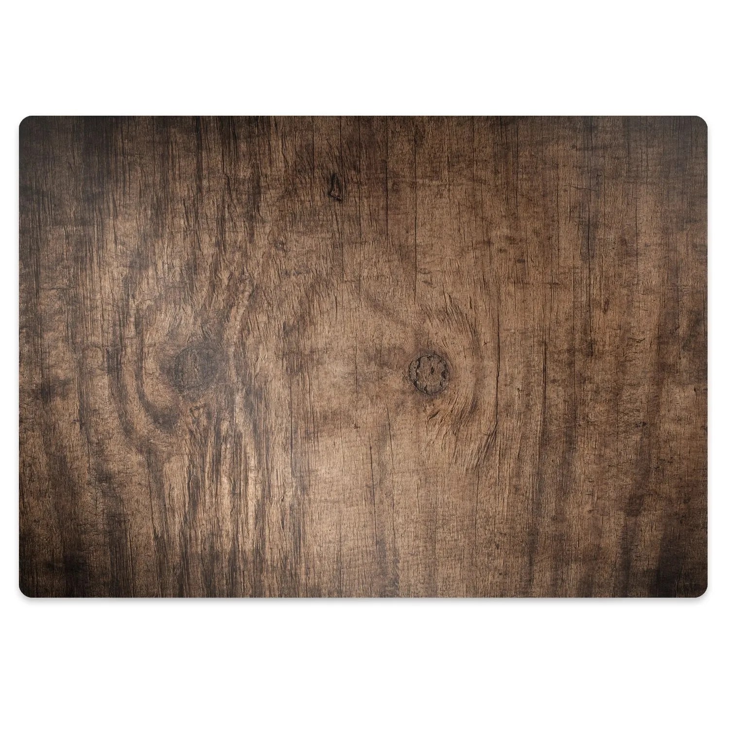 Tulup Bodenschutzmatte Holz Bürostuhlunterlage 140x100 cm Braun Bodenschutz günstig online kaufen
