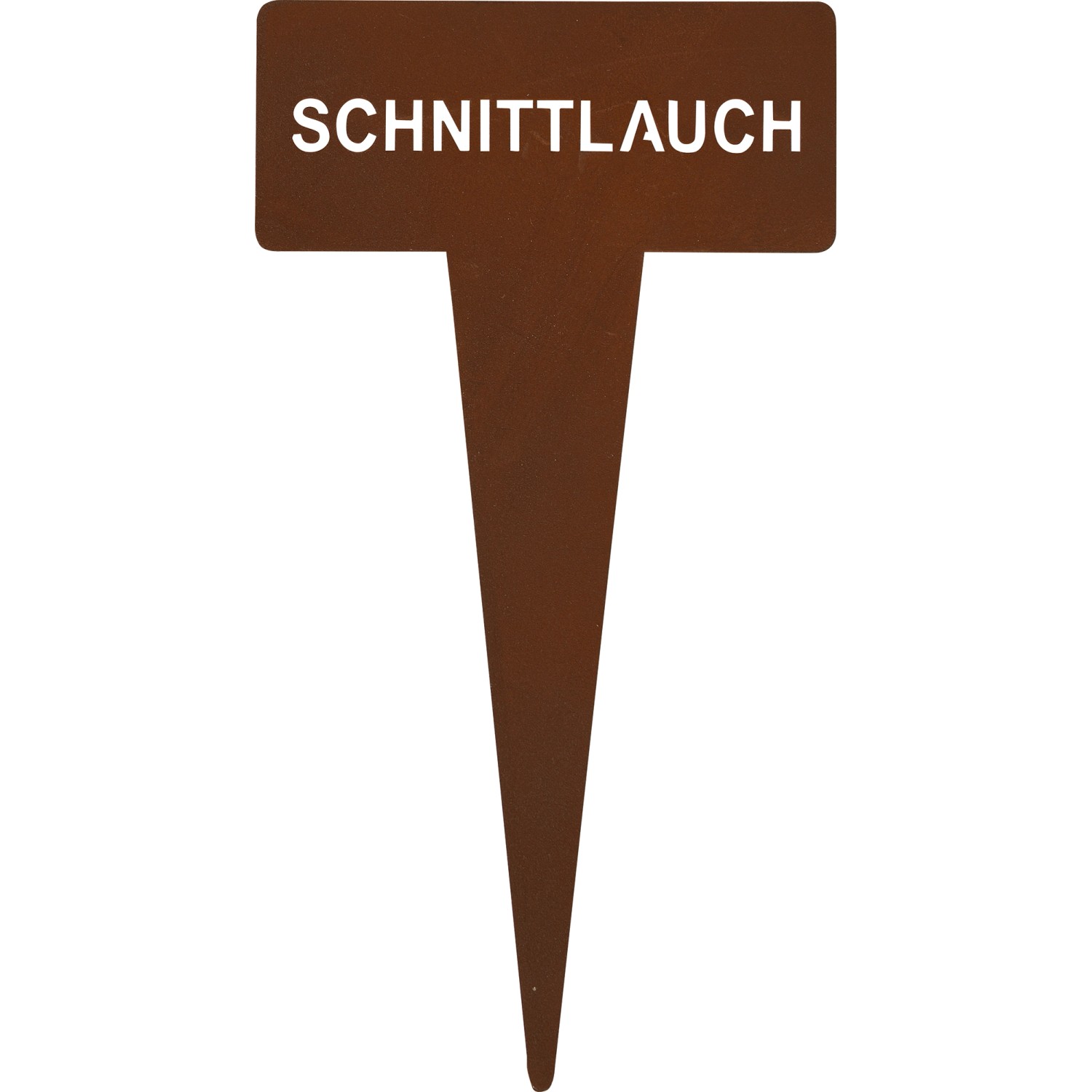 Kräuterstecker Schnittlauch 15 cm Rostfarben