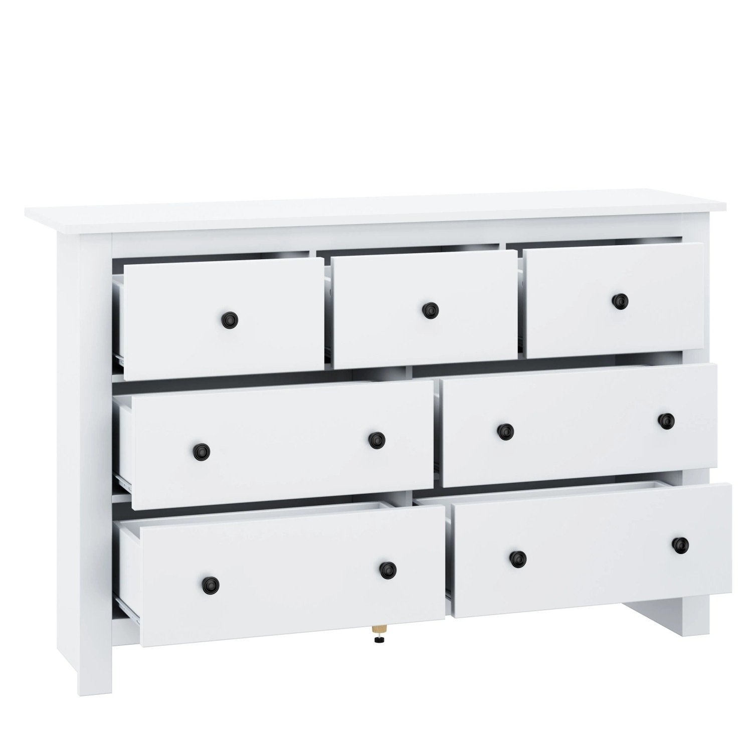 okwish Sideboard mit Stauraum Schubladen Küche 152x40x89cm Weiß