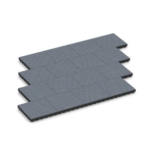 WARCO Fallschutzplatte-205 cm Graphitgrau 50 x 50 x 7 cm