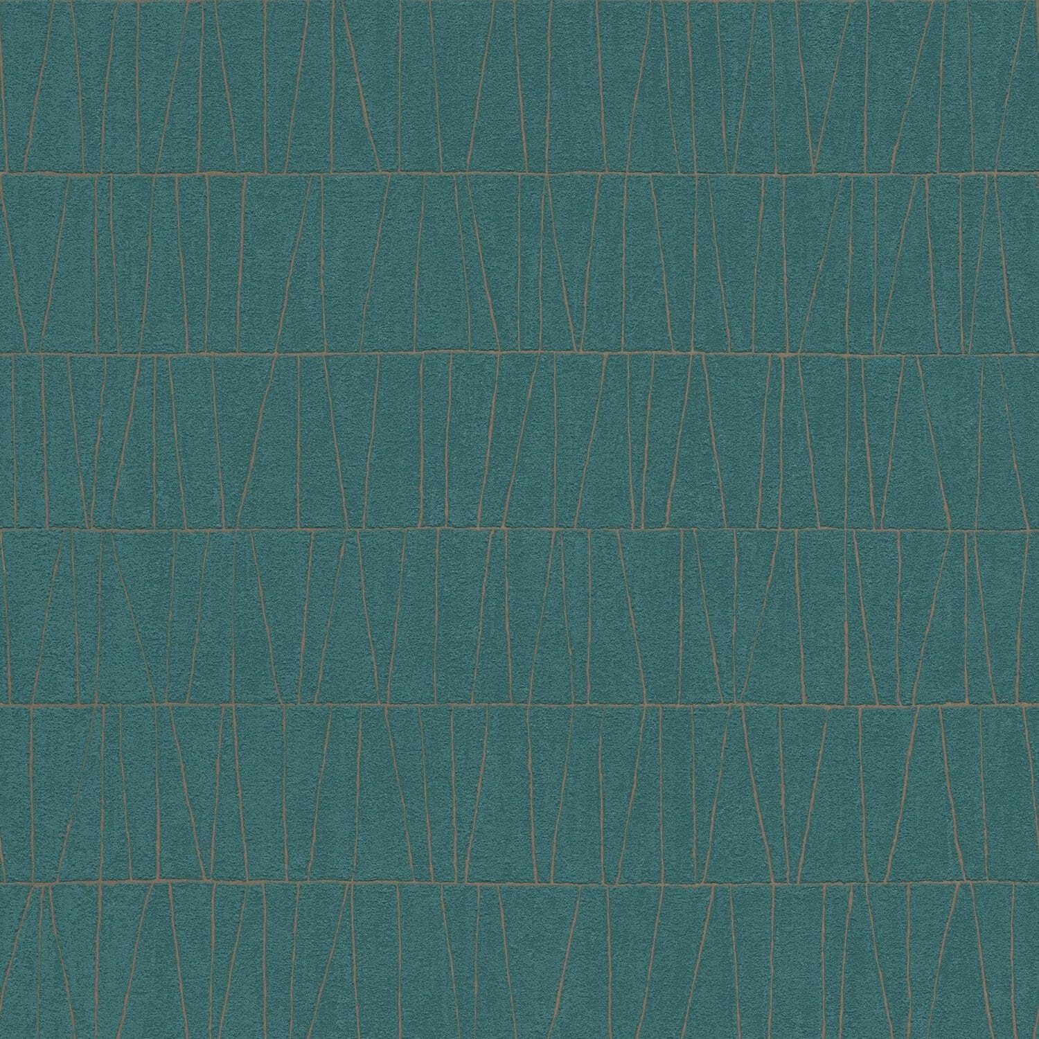 PROFHOME 395064-GU Grafik Tapete metallische Akzente Türkis Gold 0,53 m x 1 günstig online kaufen