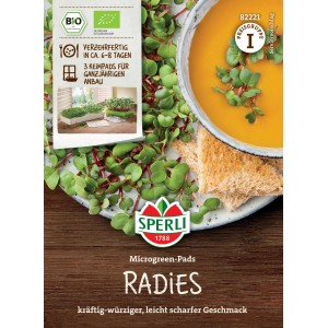 Sperli Saatgut BIO Microgreen-Pads Radies