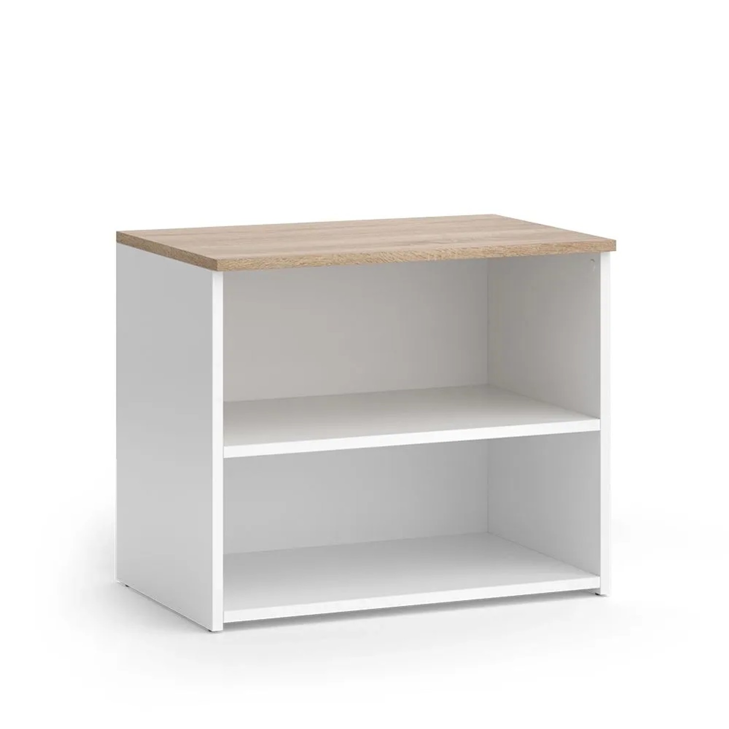 Vicco Lowboard Wido Weiß Sonoma 60 x 50 mit 2 Fächern Art Nr 56263