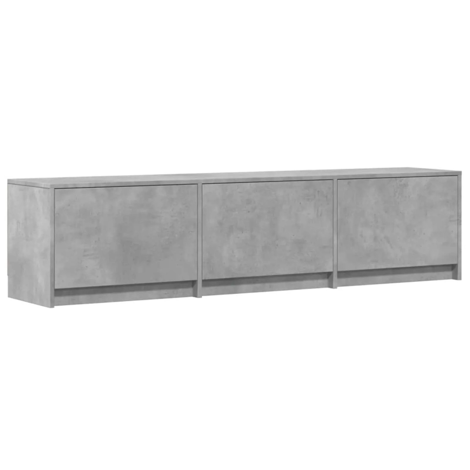 vidaXL TV-Schränk mit LED Beton 165 x 34 x 40 cm Holzwerkstoff 8006549