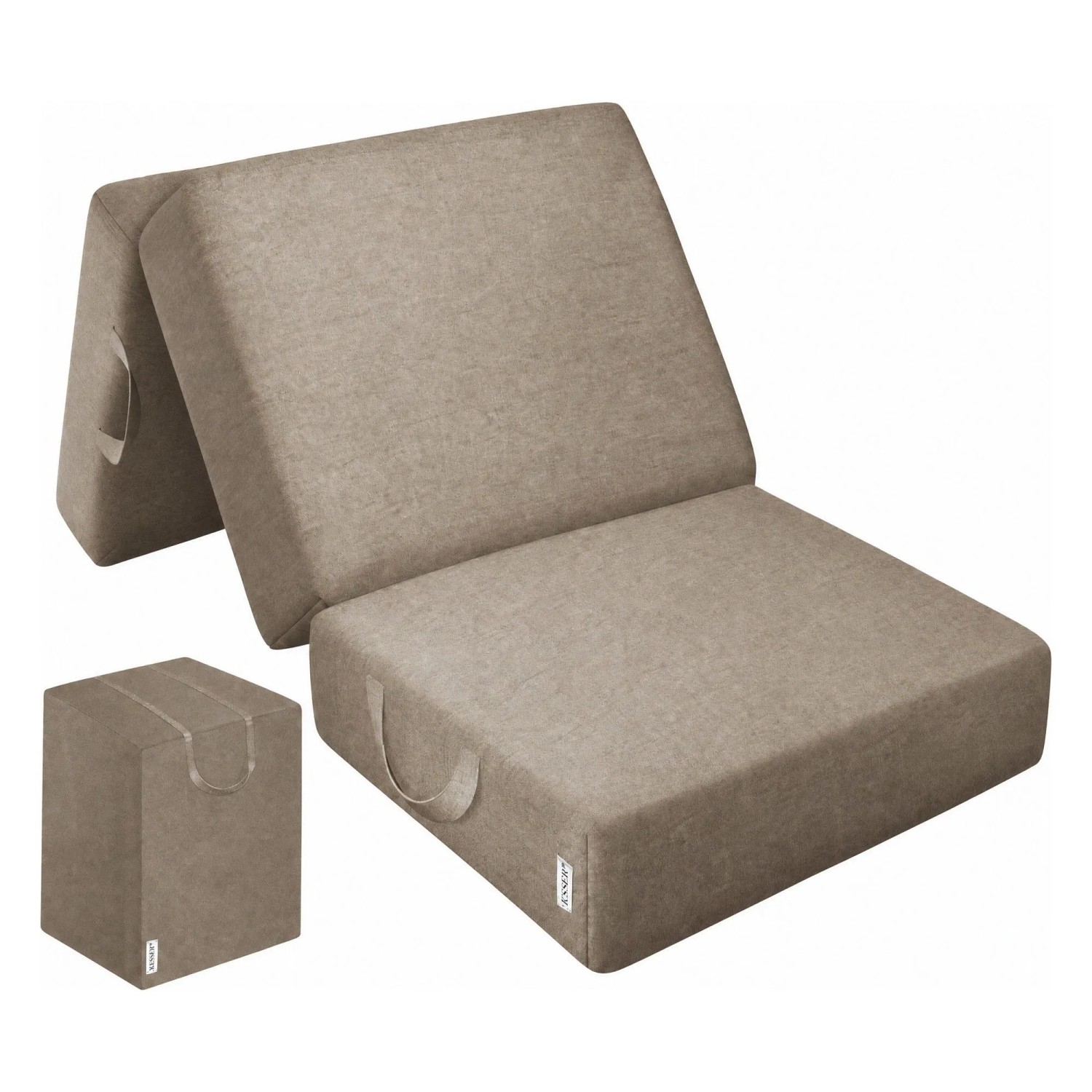 KESSER Klappmatratze Klappbare Matratze Höhe 15 cm 90 x 200 x 15 cm Taupe