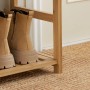 SoBuy Schuhbank mit Sitzfläche und Schubladen Sitzbank Natur Bambus FSR47-N_8