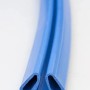 Detailaufnahme des blauen Alu Steckprofils für Summer Fun Stahlwand-Pool.