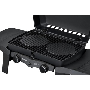 Enders Urban II Gasgrill, mobiler Tischgrill mit zwei Brennern und Gussrost.