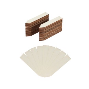 60er Set Relaxdays Pflanzenstecker aus Holz, naturfarben, beschreibbar, mit spitzem Ende für Garten & Kräuter.