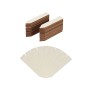 60er Set Relaxdays Pflanzenstecker aus Holz, naturfarben, beschreibbar, mit spitzem Ende für Garten & Kräuter.