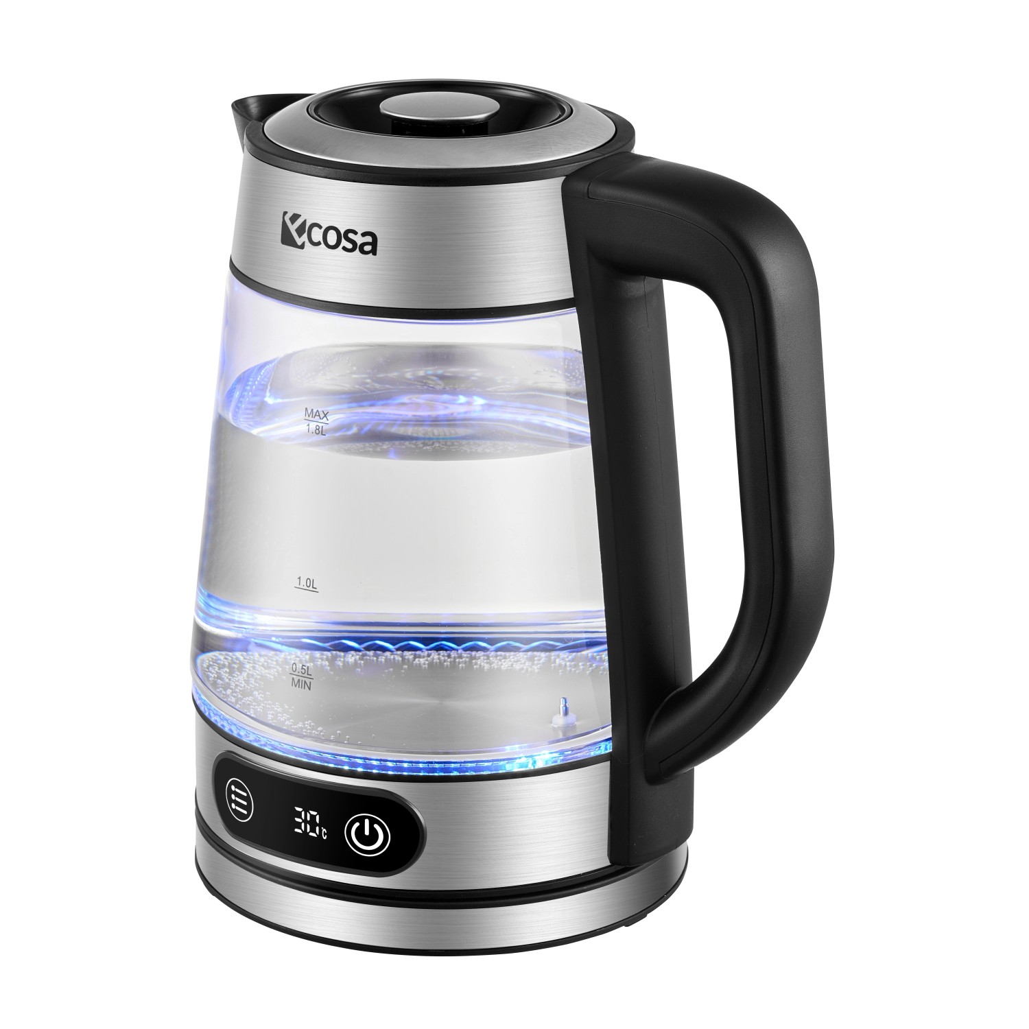 Ecosa EO-696 Wasserkocher mit Temperatureinstellung 1,8 L günstig online kaufen