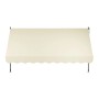Beige Klemmmarkise Kapstadt 350x120 cm für Balkon und Terrasse.