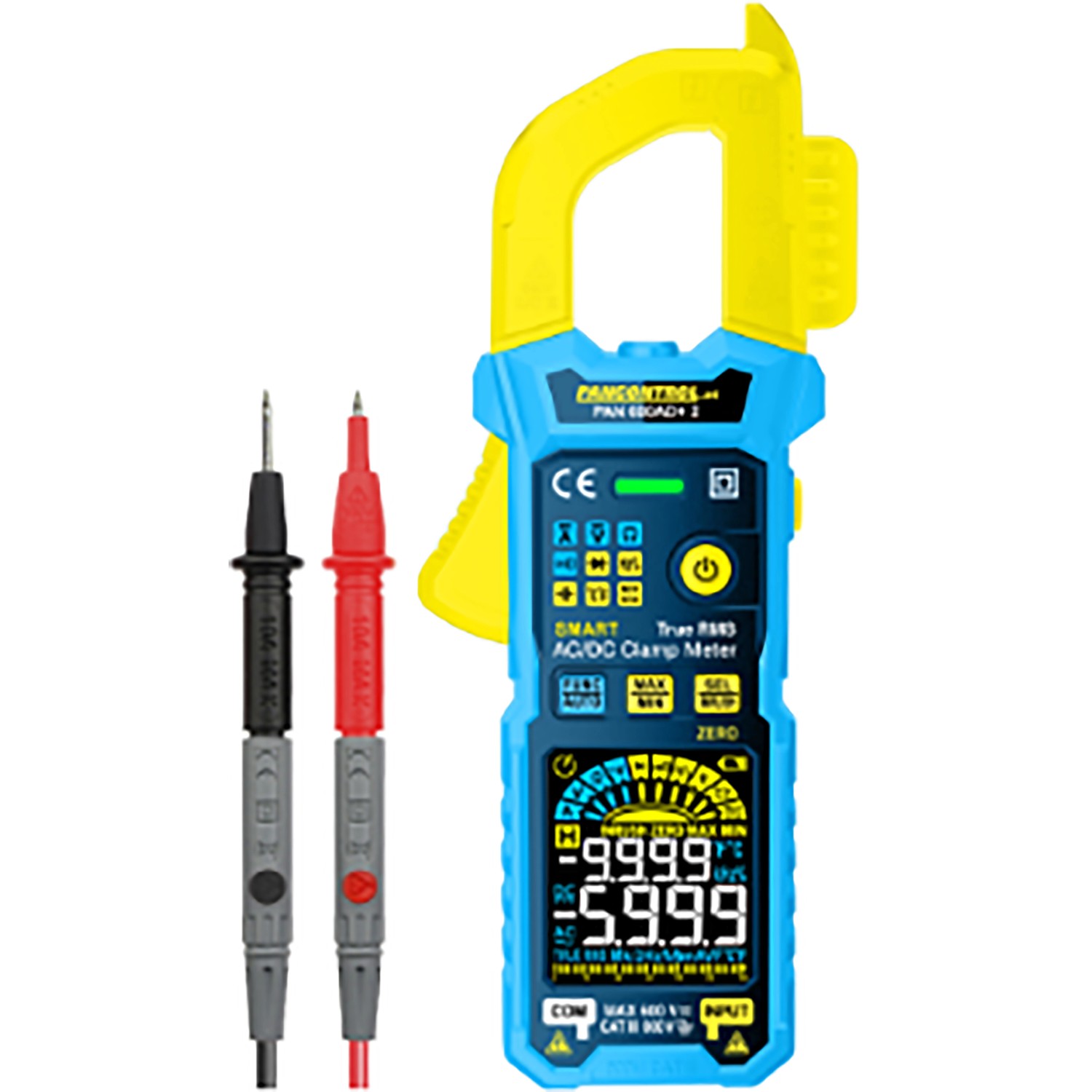 Pancontrol PAN 600AD+ Stromzange 600 A AC/DC True RMS automatische Funktionswahl