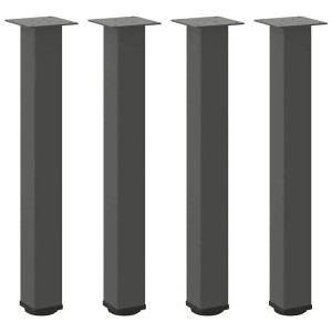 vidaXL Konsolentischbeine 4 Stk Anthrazit 72-74 cm Stahl 4012470