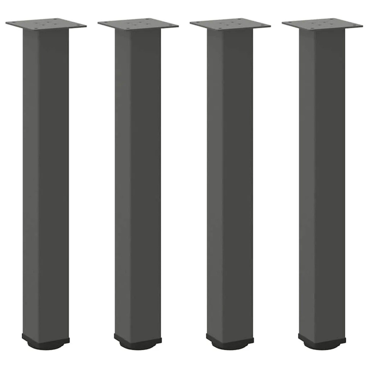 vidaXL Konsolentischbeine 4 Stk Anthrazit 72-74 cm Stahl 4012470 günstig online kaufen