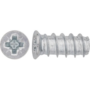 Flachkopf Möbelschraube, Ø 6 mm x 13 mm, verzinkt, mit TX-Antrieb (20 Stück)