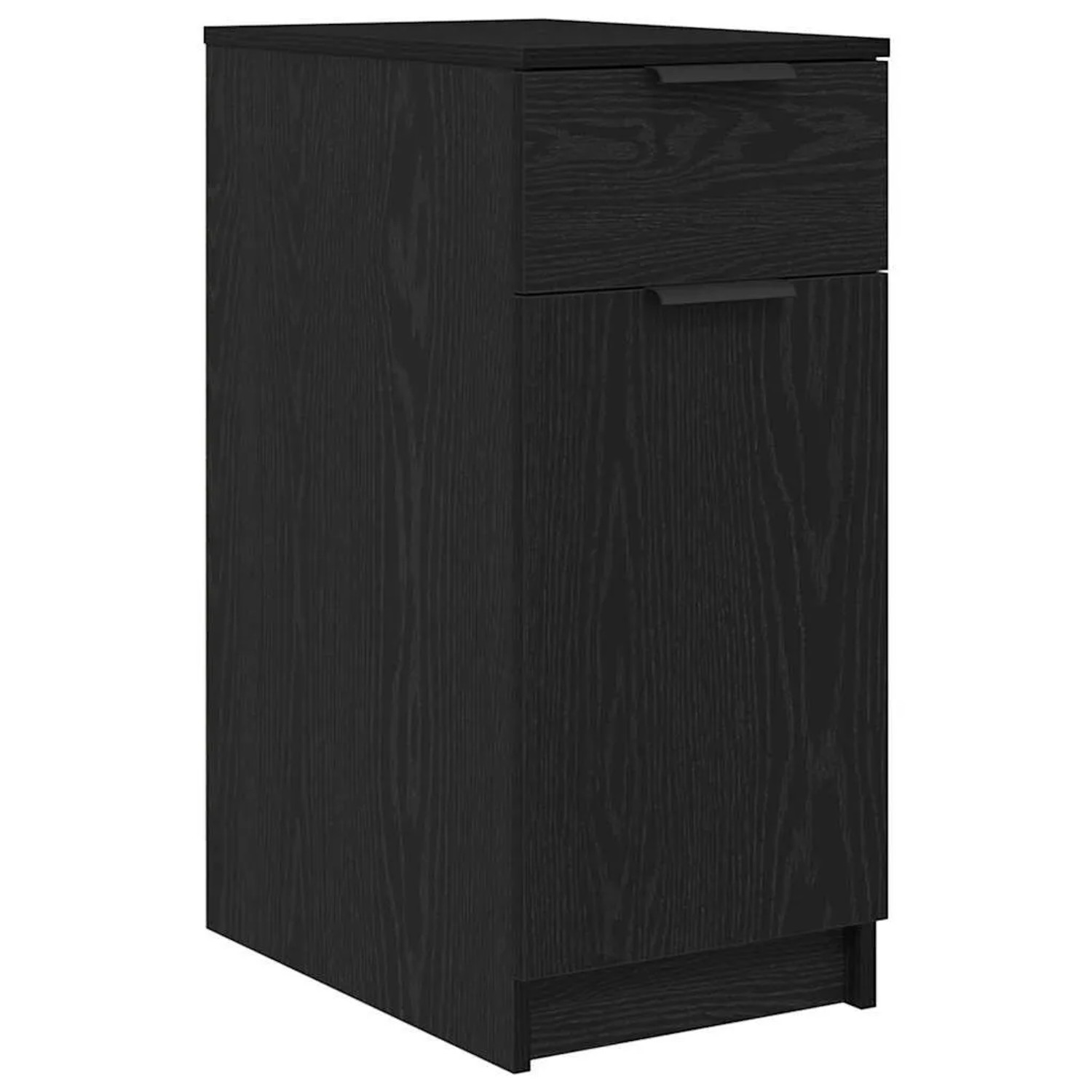 vidaXL Büroschrank Schwarz Eichen-Optik 33 x 50 x 75 cm Holzwerkstoff 86210 günstig online kaufen