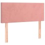 Rosa vidaXL Boxspringbett Kopfteil aus Samt, 120x200 cm. Bett Zubehör für Schlafzimmer.
