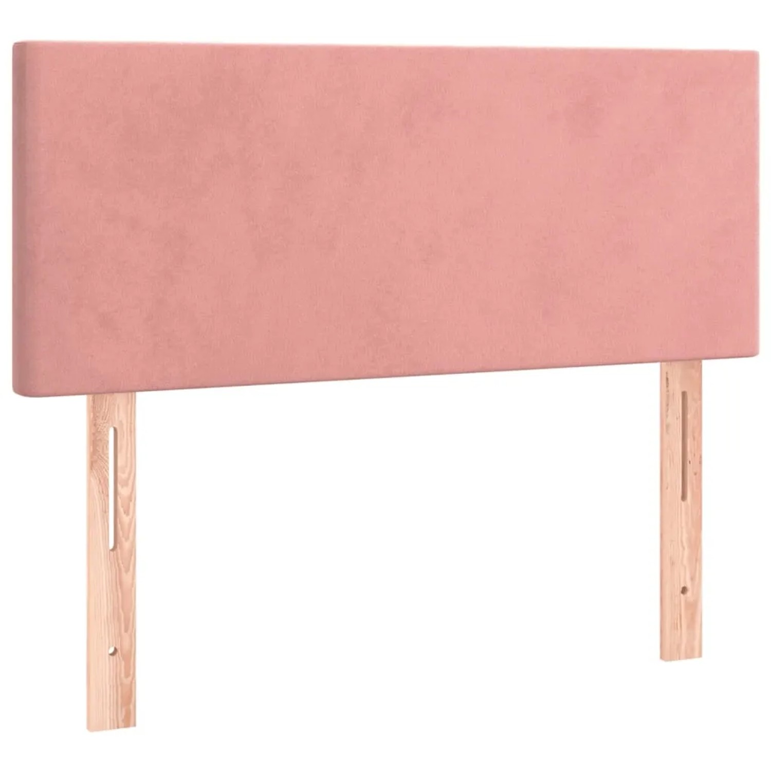 Rosa vidaXL Boxspringbett Kopfteil aus Samt, 120x200 cm. Bett Zubehör für Schlafzimmer.