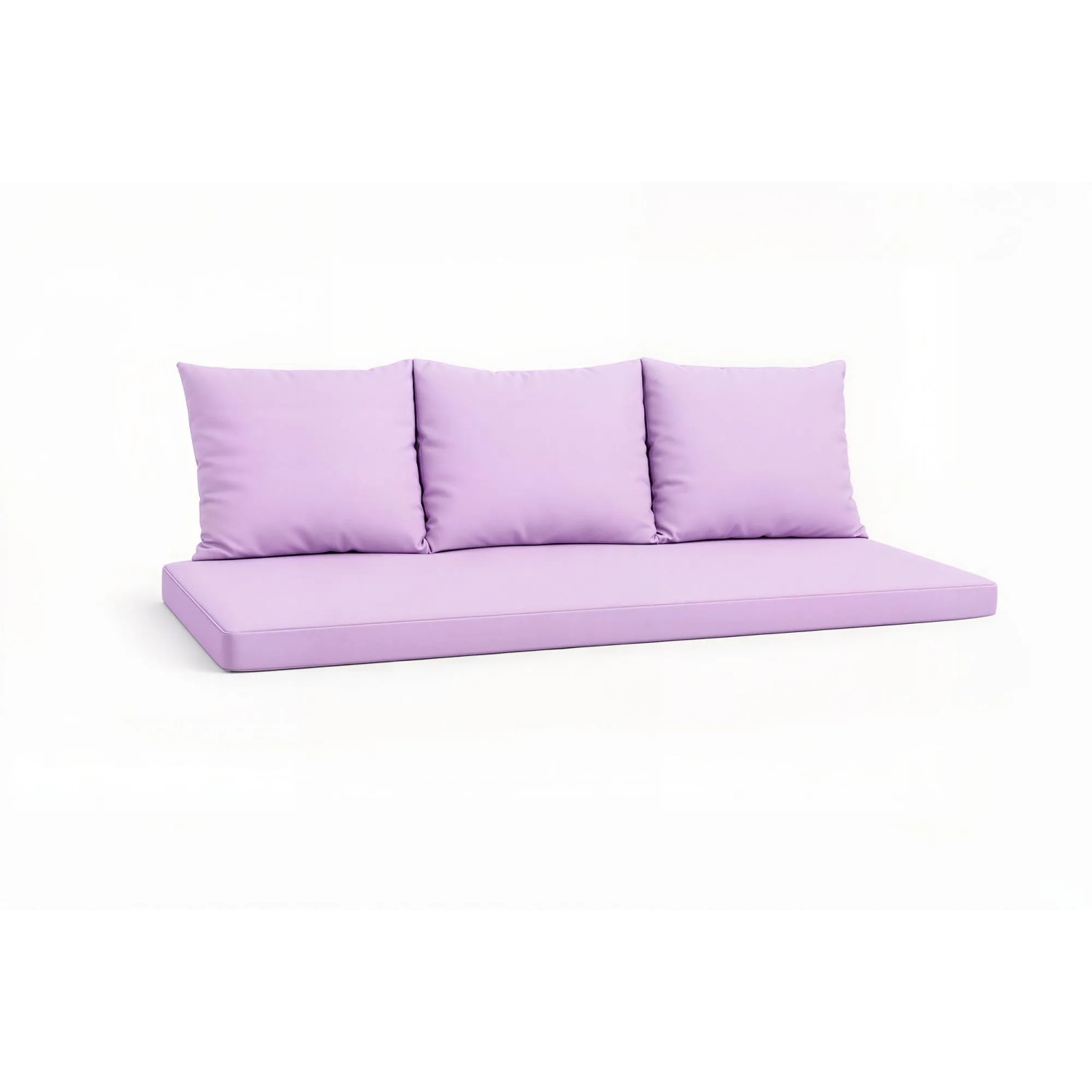Setgarden Mix-Techno Gartenkissen Für Polyrattan Möbel 140×60×50 cm – Kissen Für 3 Sitzer Gartensofa 1tlg Purple