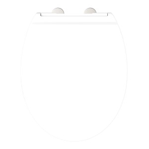 Schütte WC-Sitz Pro 9 Duroplast mit Absenkautomatik und Schnellverschluss Weiß