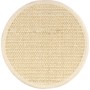Beige Vesper Kratzmatte Ø 18cm für Vesper Kratzbaum, aus Seegras.