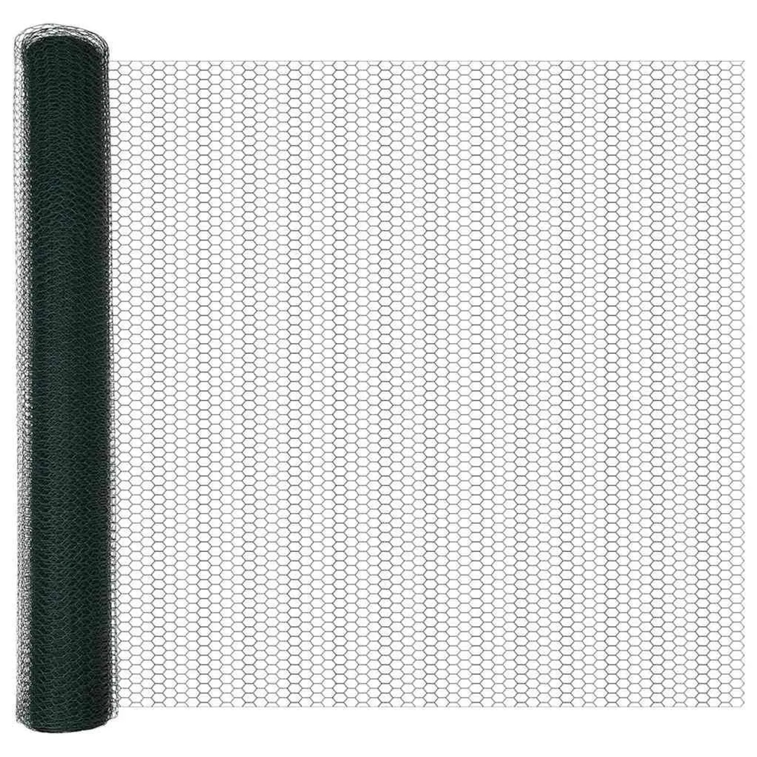 vidaXL Hexagonzaun Grün 1 x 50 m PVC 42005421 günstig online kaufen