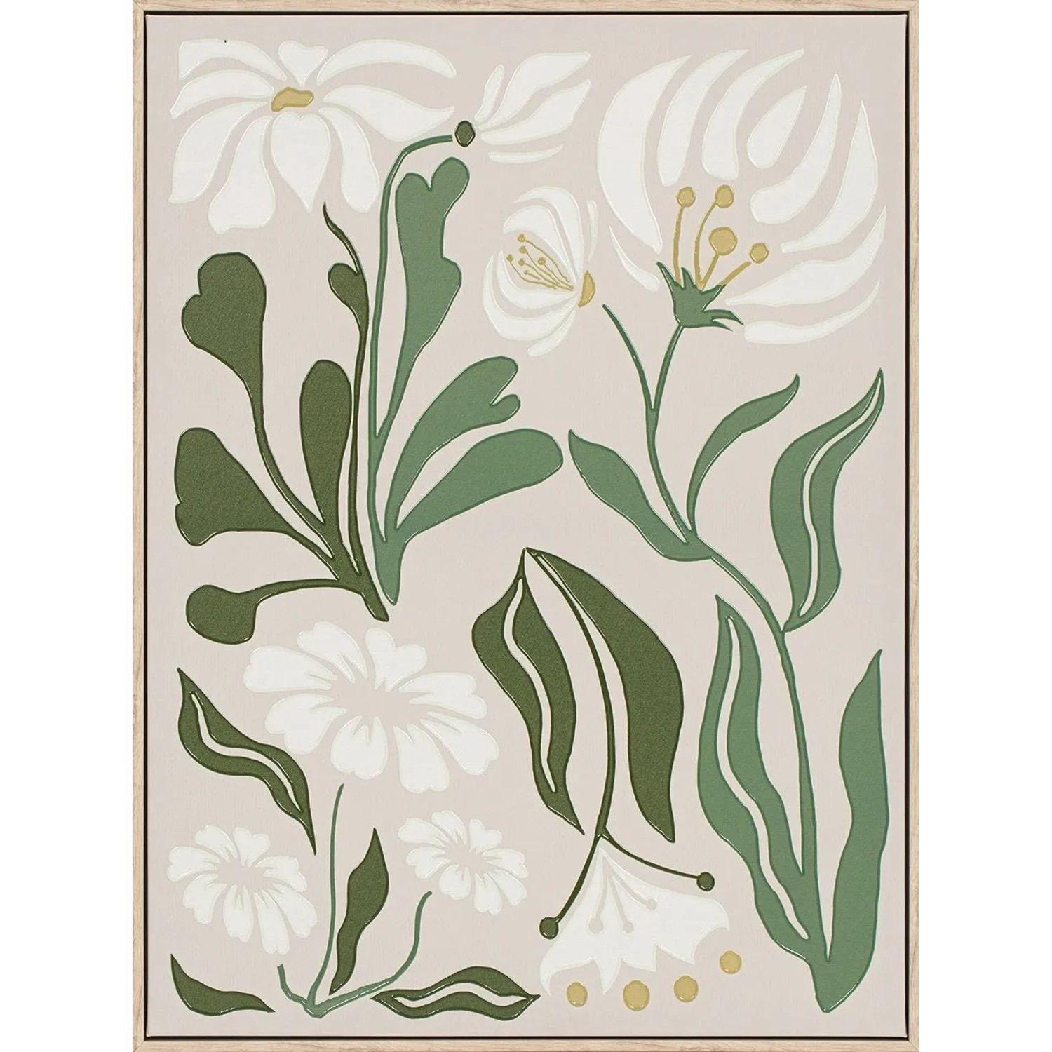 Art Universe Leinwandbild Natural Flowers 60 x 80 cm