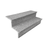 Pedras Salgadas Außentreppe, geflammter Granit, 120 cm breit, für Steigungen bis 18 cm.