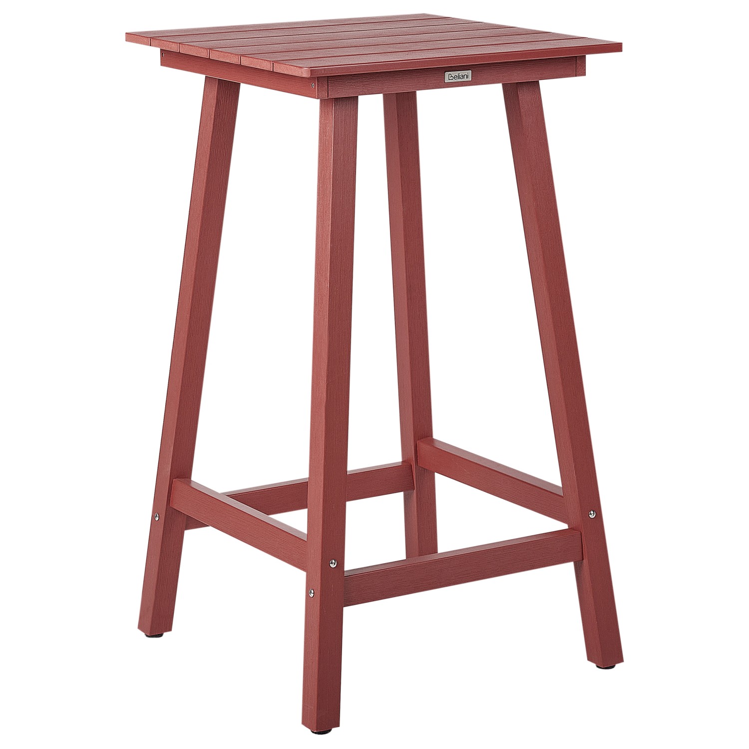 Beliani Gartentisch ADIRONDACK Dunkelrot 60x59x103 günstig online kaufen