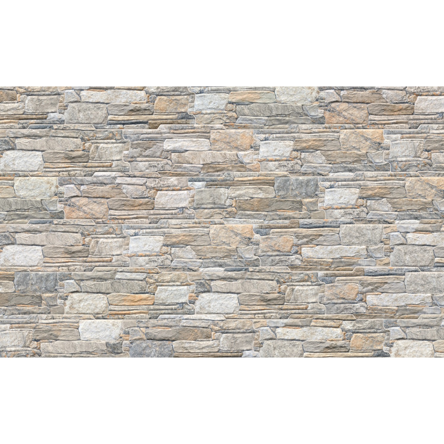 Klimex Verblender Feinsteinzeug UltraStrong Ardennes, 42,5x16 cm, grau. Wandverkleidung für Innen & Außen.