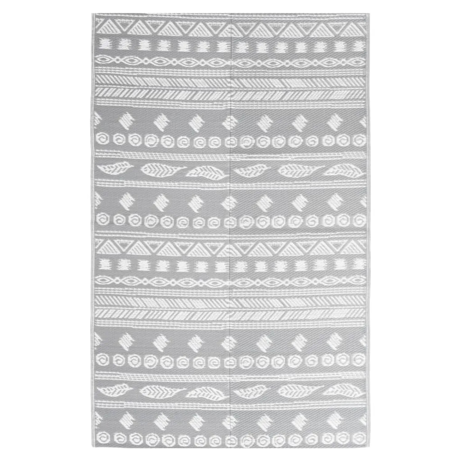vidaXL Outdoorteppich Grau 160x230 Cm Pp 1085915