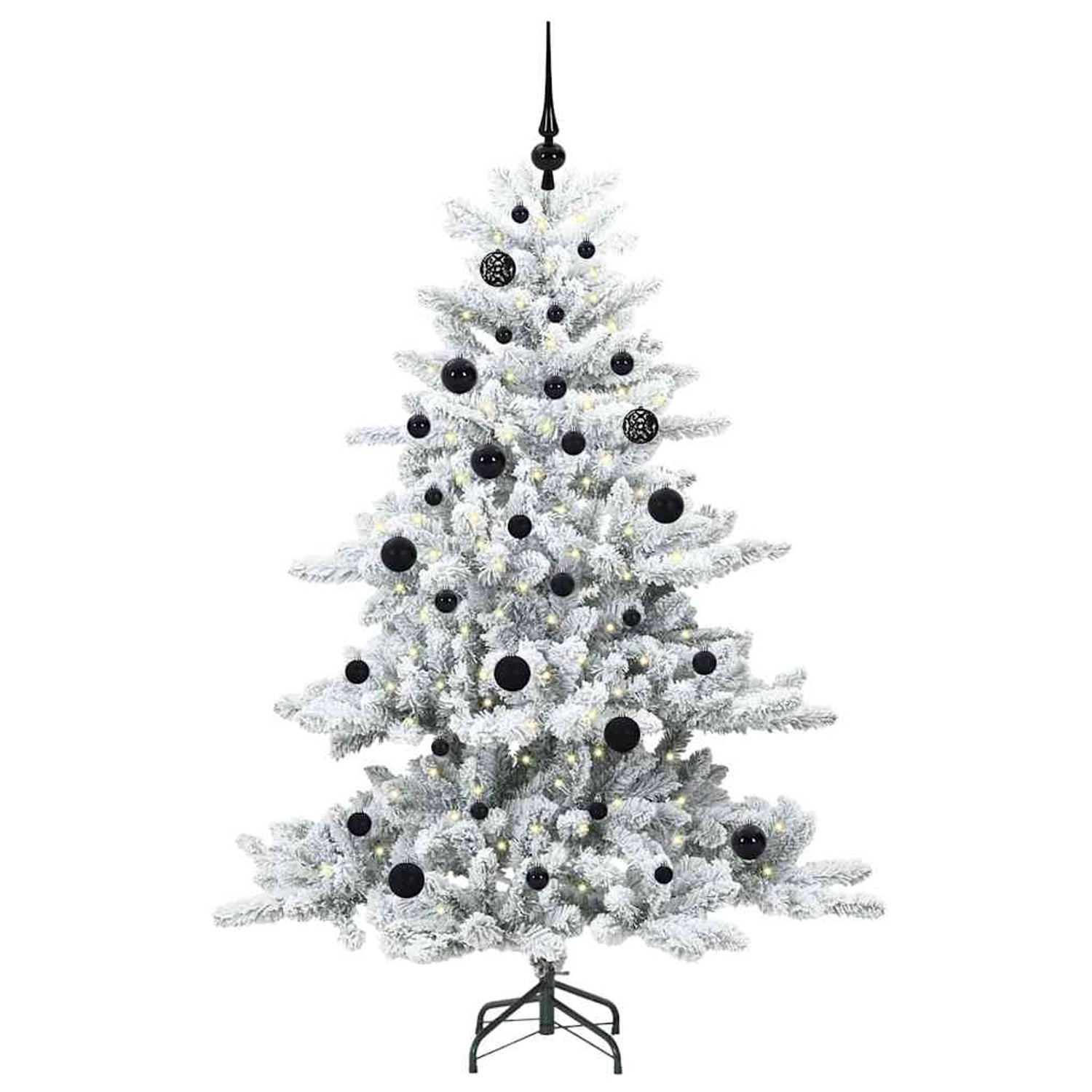 vidaXL Künstlicher Klappbarer Weihnachtsbaum mit 150 LEDs 150 cm PVC 3397706