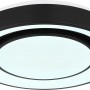 Globo LED Deckenleuchte Sully, Ø 38 cm, schwarz, mit Dimmfunktion und Farbwechsler.