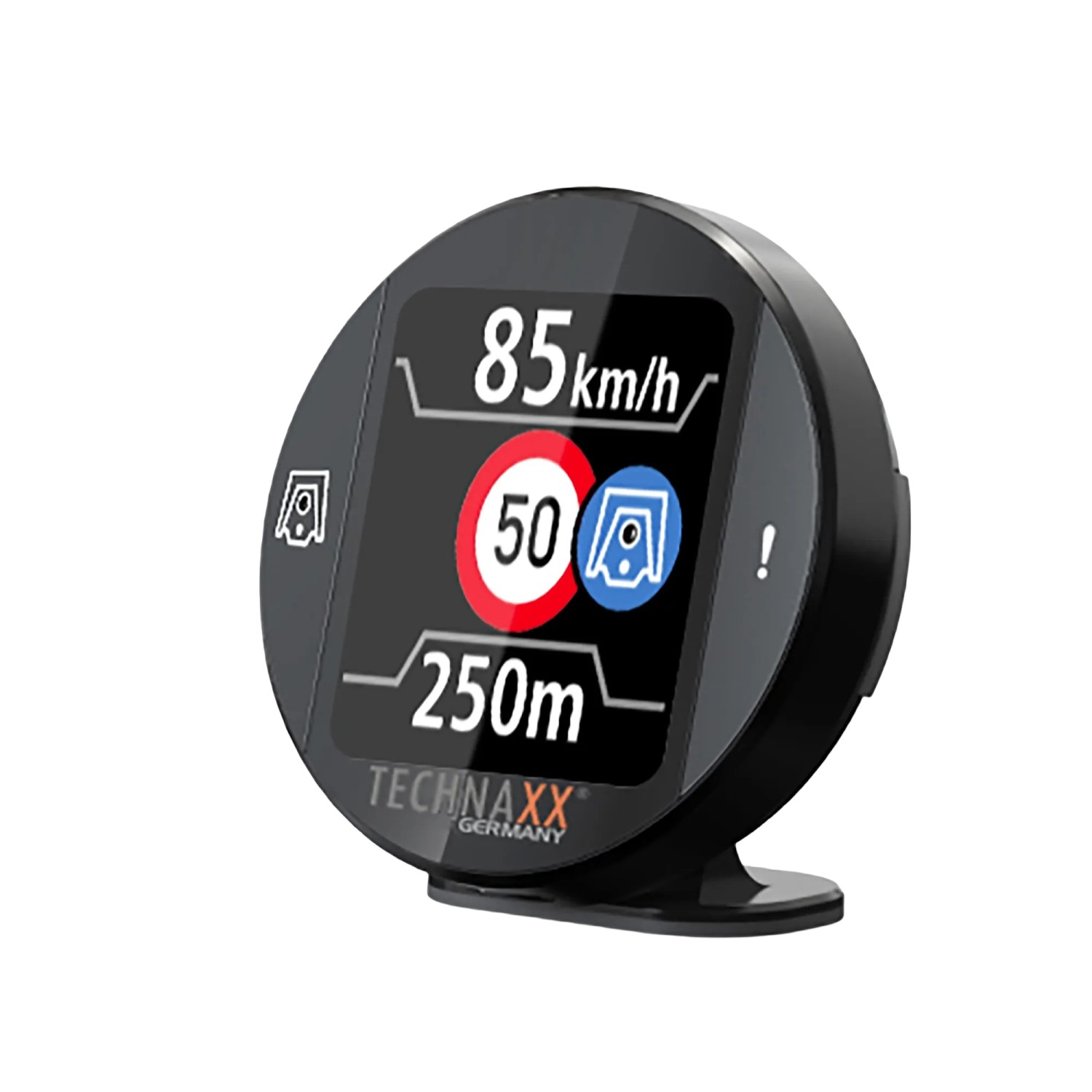 Technaxx Straßenverkehrswarner Secure Drive Pro mit Display TX-388 Schwarz