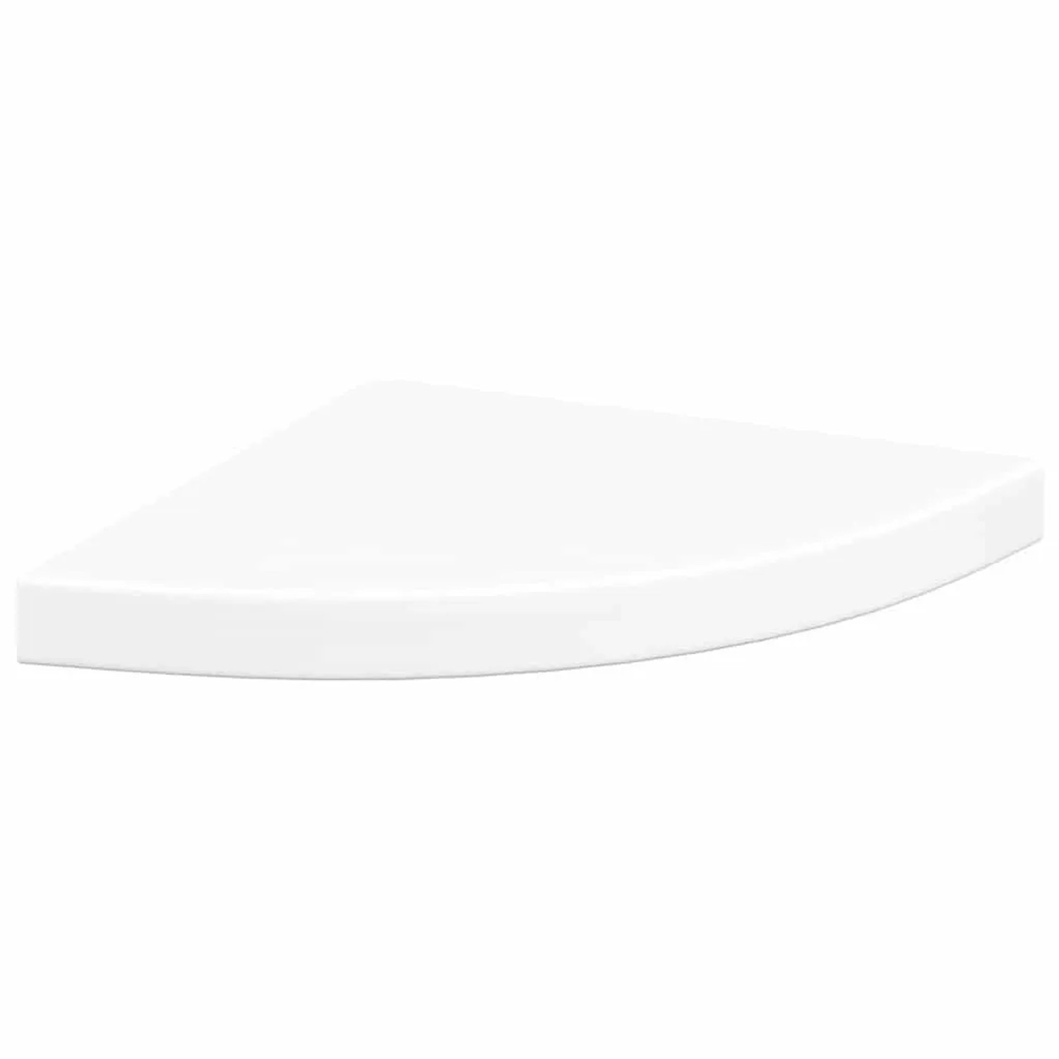 vidaXL Schwebendes Eckregal Weiß 35x35x3,8 cm MDF 323916