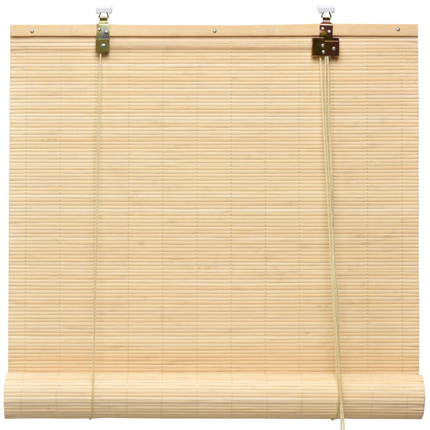 Naturfarbenes Bambusrollo Sol Royal SolDecor B86, 90x160 cm, mit Klemmfix-Montage.