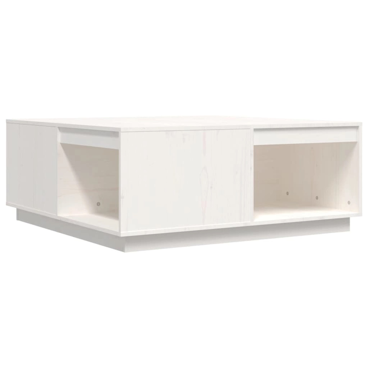 vidaXL Couchtisch Weiß 100x101x40,5 cm Massivholz Kiefer 814520 günstig online kaufen